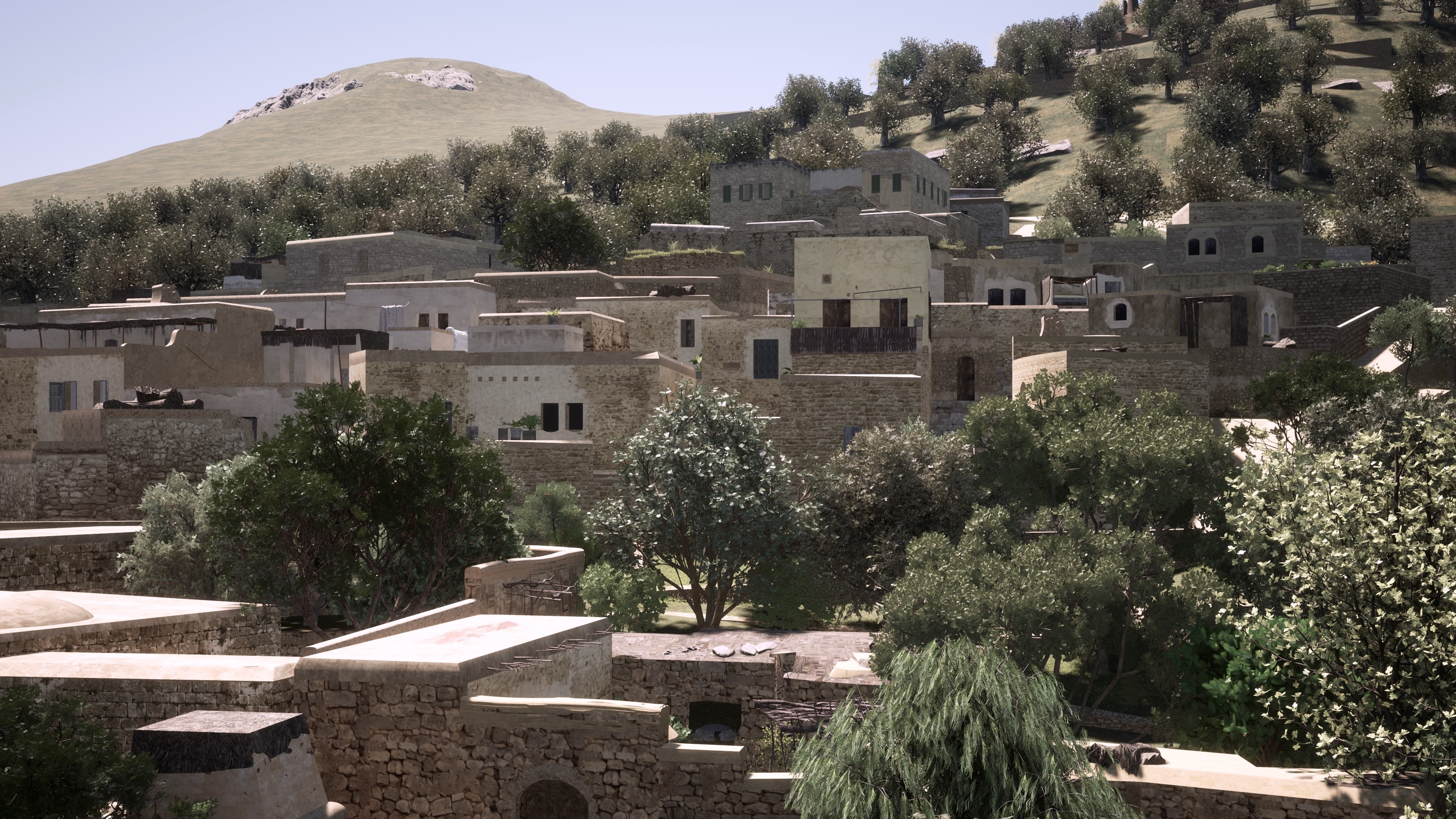VRJPalestine 3D architectural digital reconstruction of Hittin